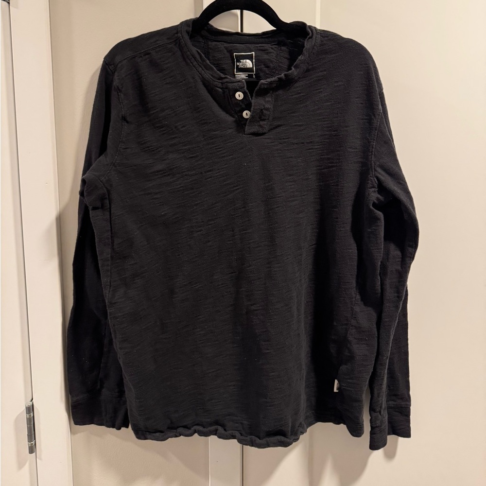 Black Henley -the north face - men’s large